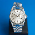 Rolex Datejust 36 mm Ref. 16014, Frontansicht silbernes Zifferblatt