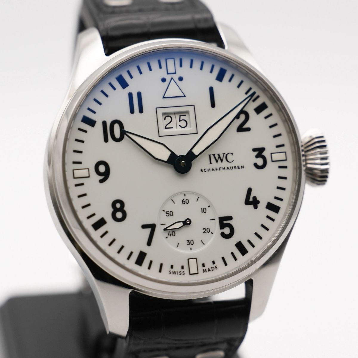 IWC Big Pilot Big Date 150 Years Zifferblatt weiß