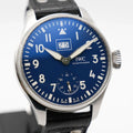 IWC Big Pilot Big Date 150 Years Zifferblatt blau