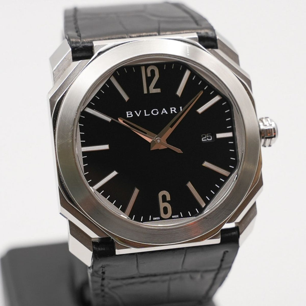Bvlgari Octo Solotempo Automatik 41mm Zifferblatt Schwarz