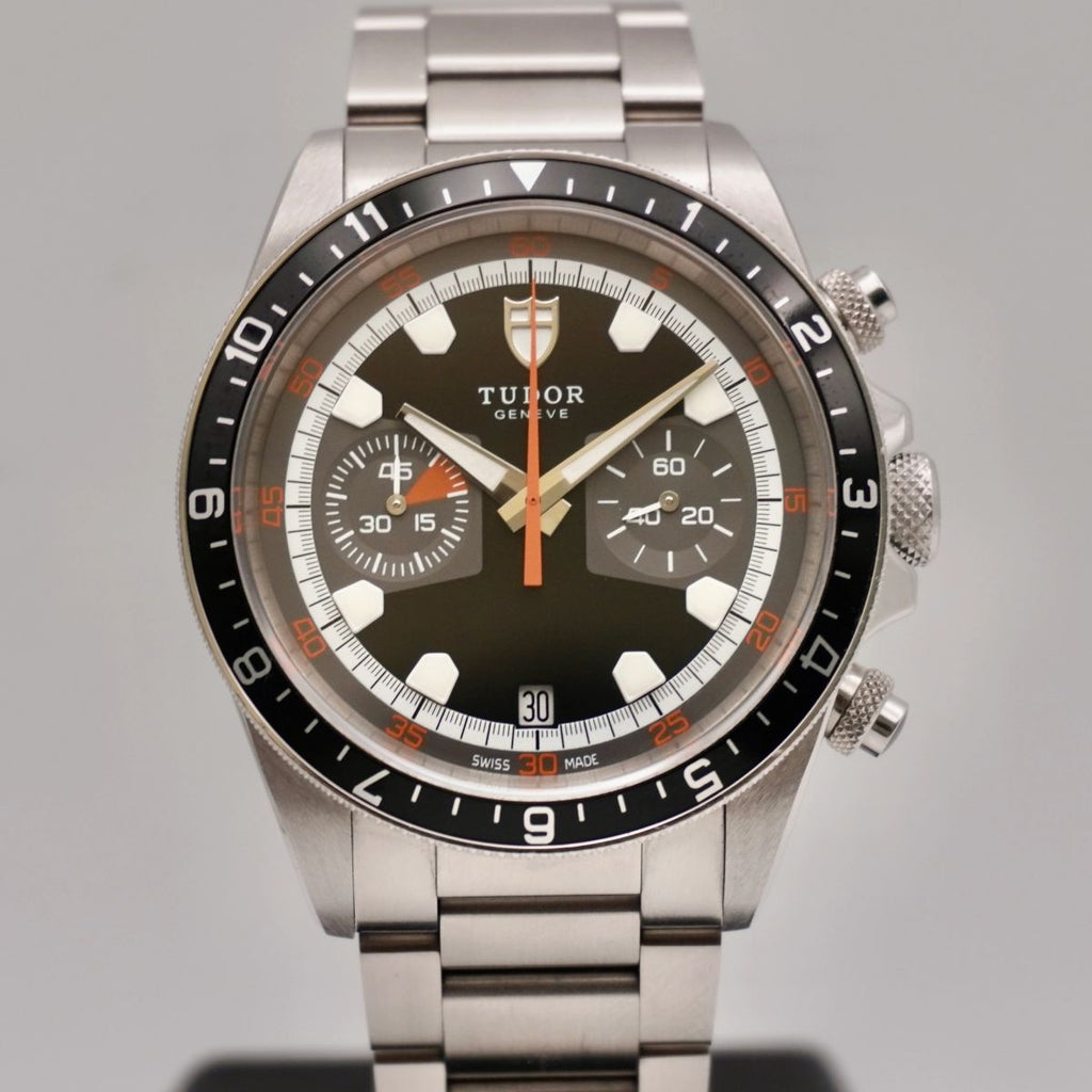 Tudor Heritage Chronograph 42mm Zifferblatt Schwarz