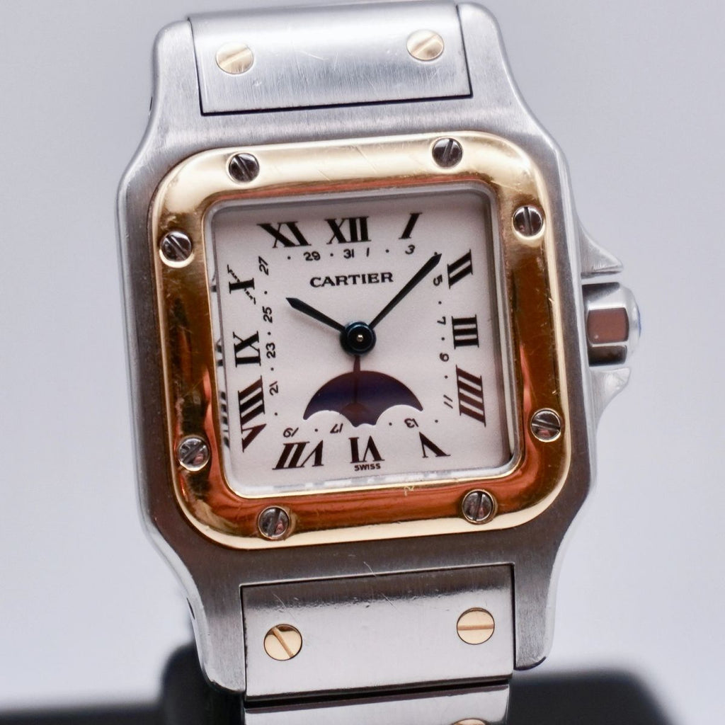 Cartier Santos Galbee Stahl/Gold 24x35 Quarz