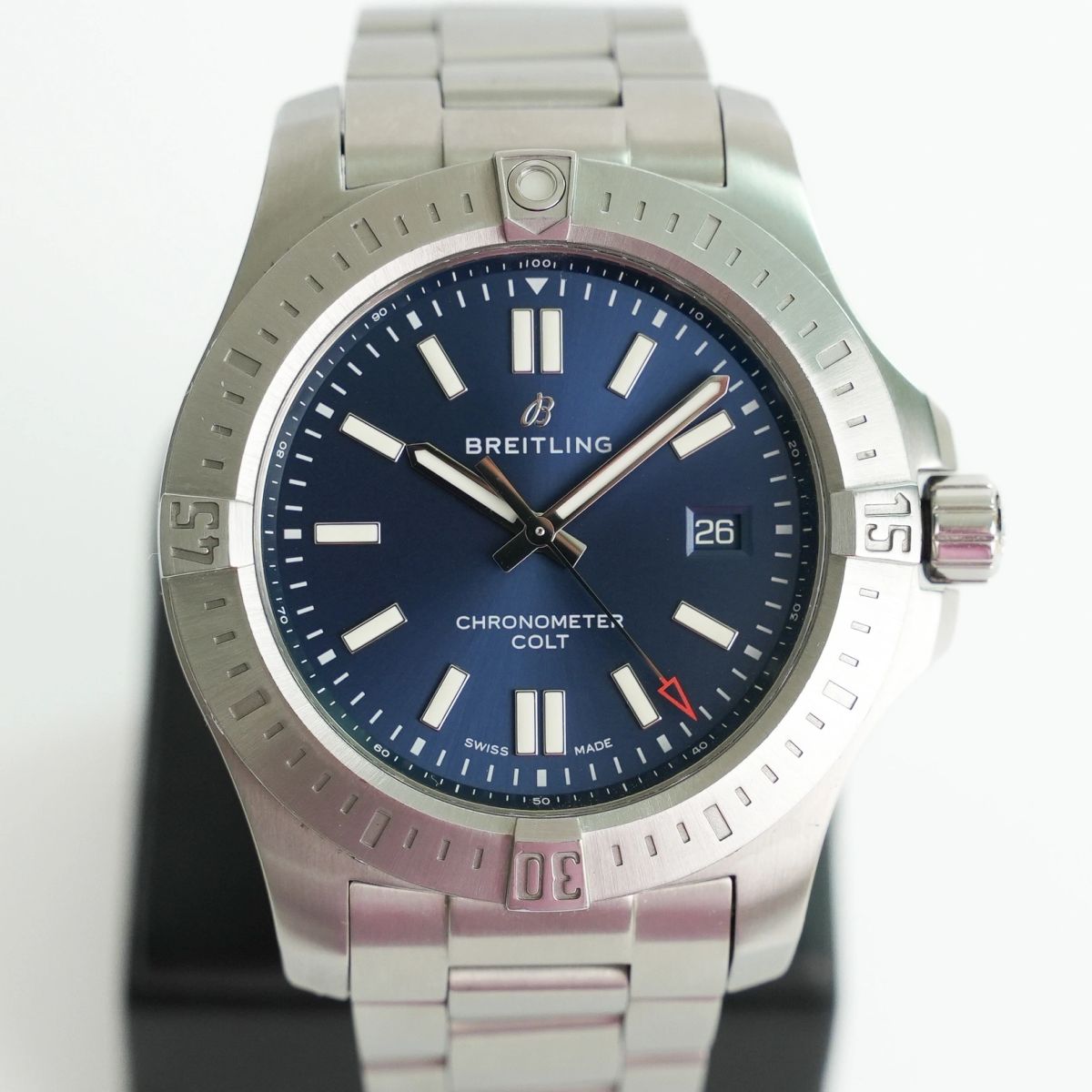 Breitling Chronomat Colt Zifferblatt Blau + Kautschukband