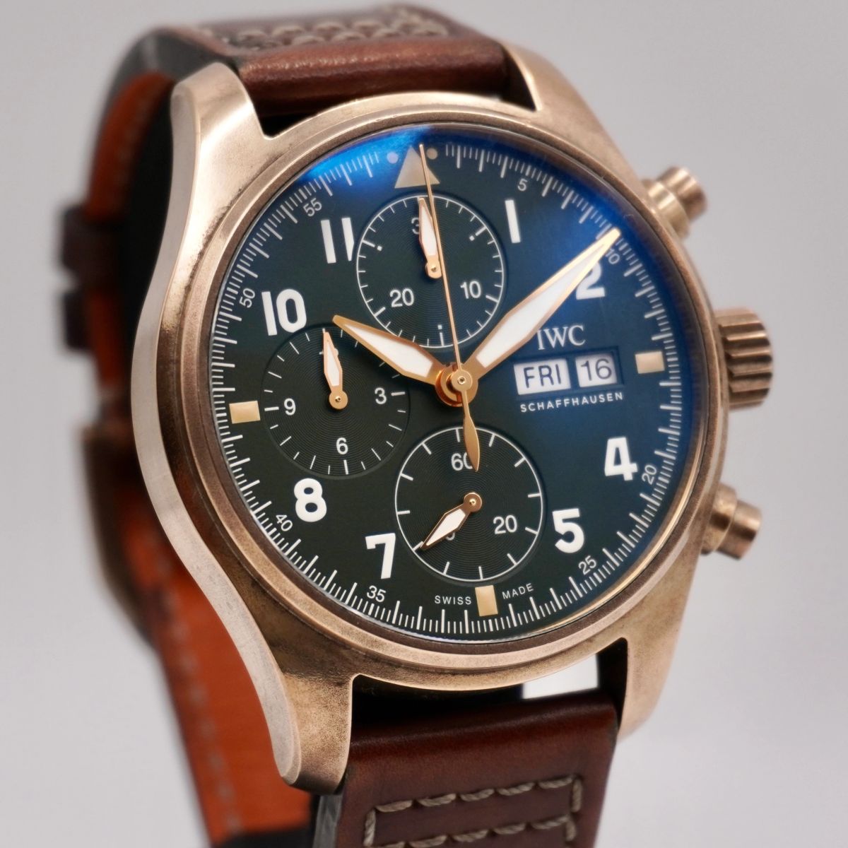 IWC Fliegeruhr Chronograph Bronze Garantiekarte