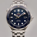 Omega Seamaster Diver 300 M Zifferblatt Blau Garantiekarte
