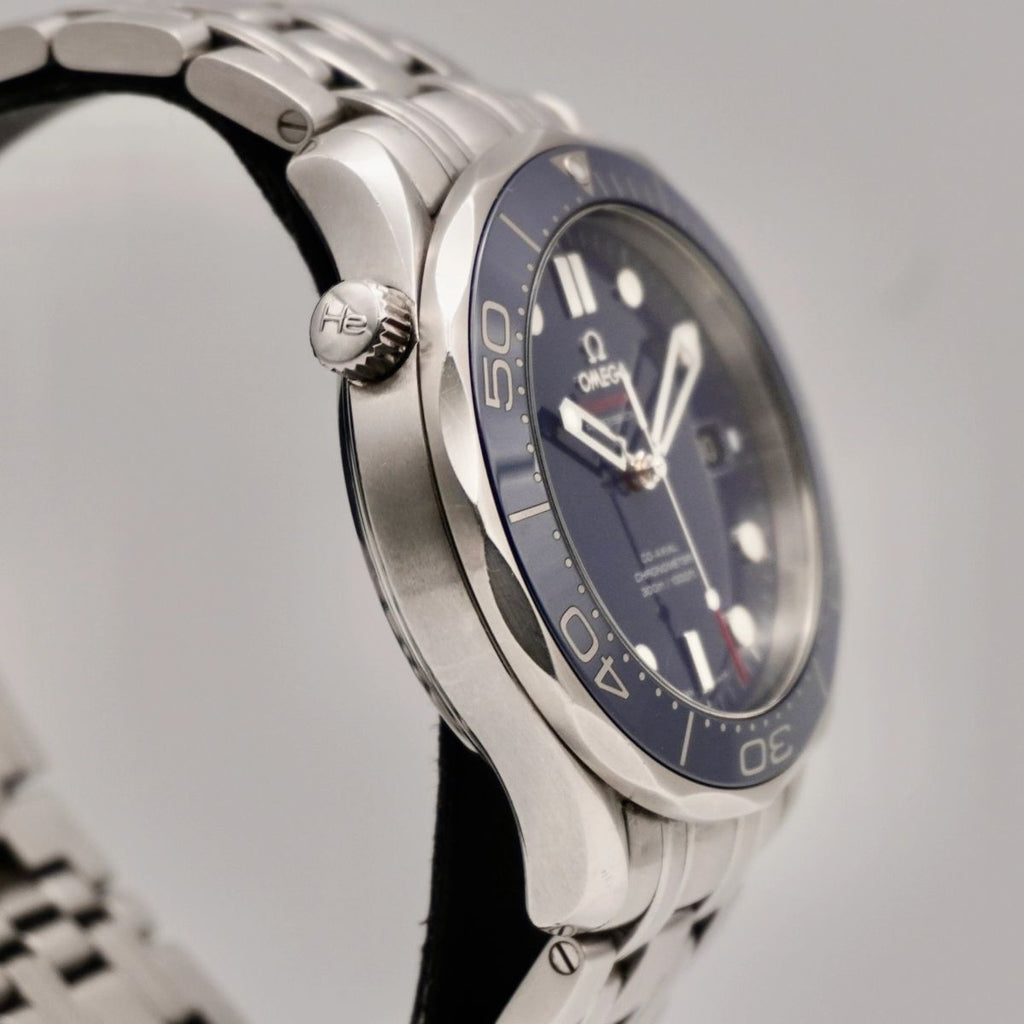 Omega Seamaster Diver 300 M Zifferblatt Blau Garantiekarte