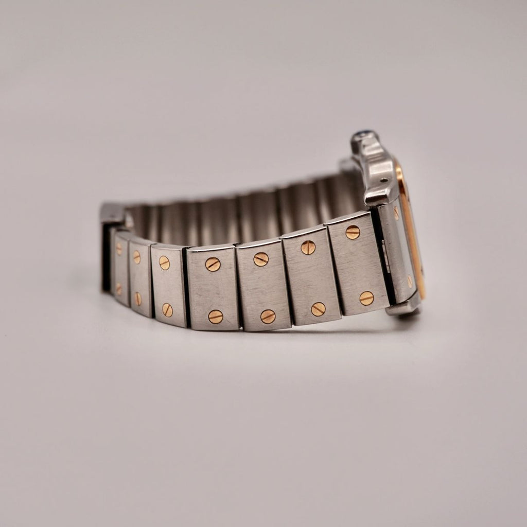 Cartier Santos Galbee Stahl/Gold 24x35 Quarz