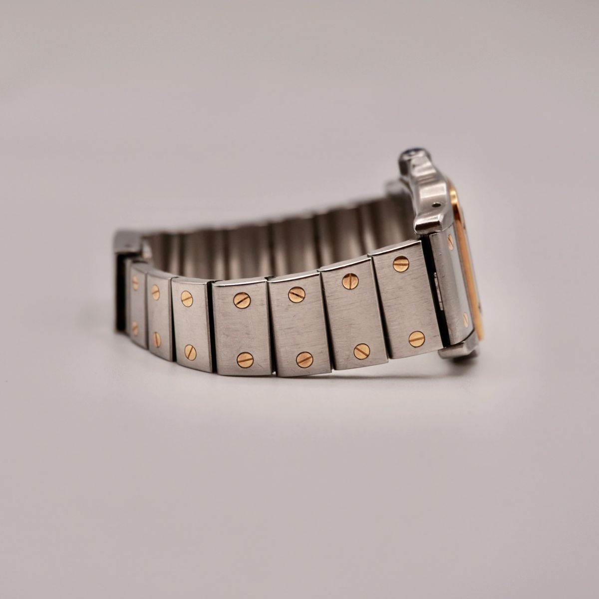 Cartier Santos Galbee Stahl/Gold 24x35 Quarz