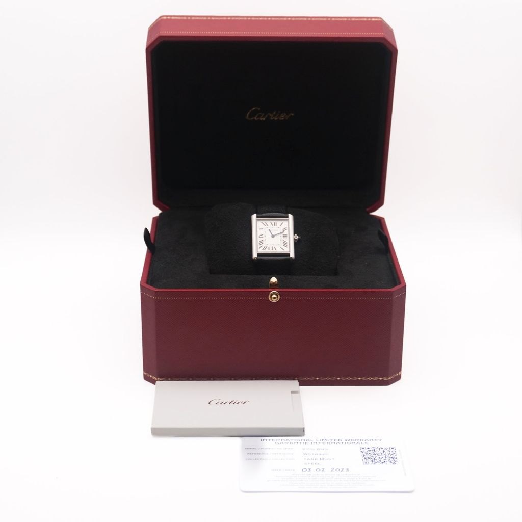 Cartier Tank 25 x Full Set mit originaler roter Cartier-Box und Papieren