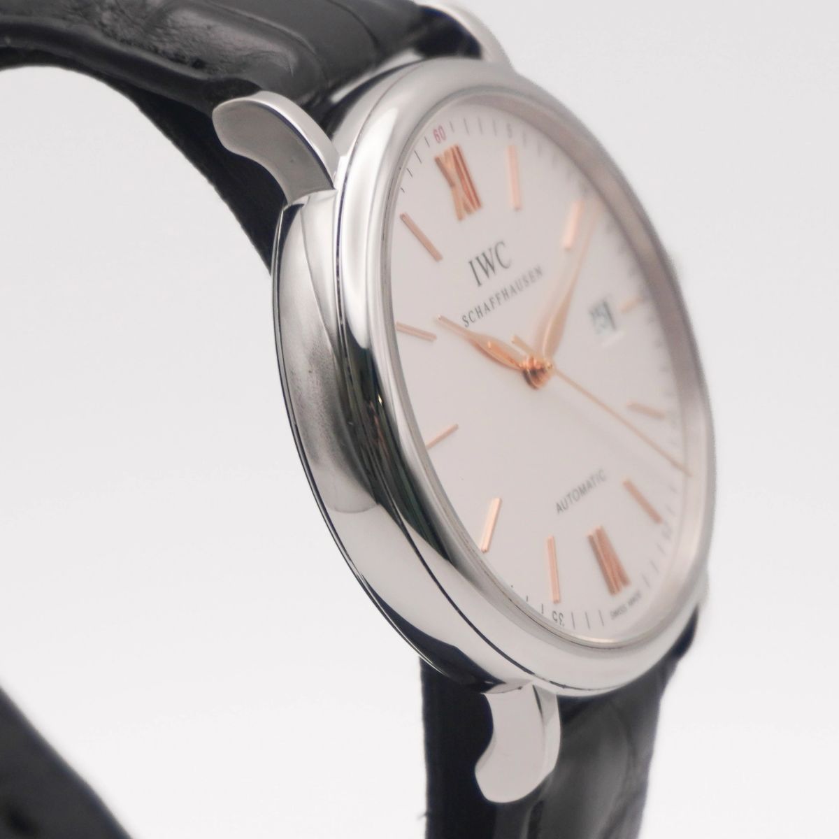 IWC Schaffhausen Portofino Automatic 40 Zifferblatt silber