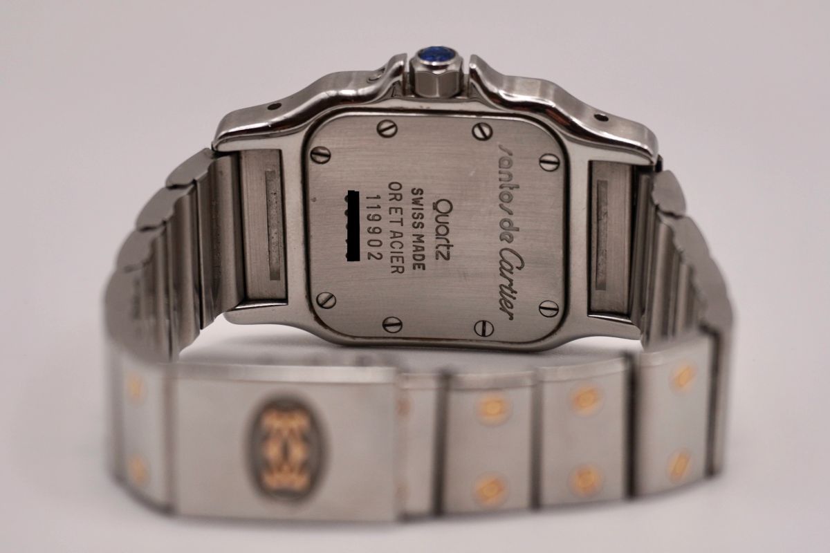 Cartier Santos Galbee Stahl/Gold 24x35 Quarz