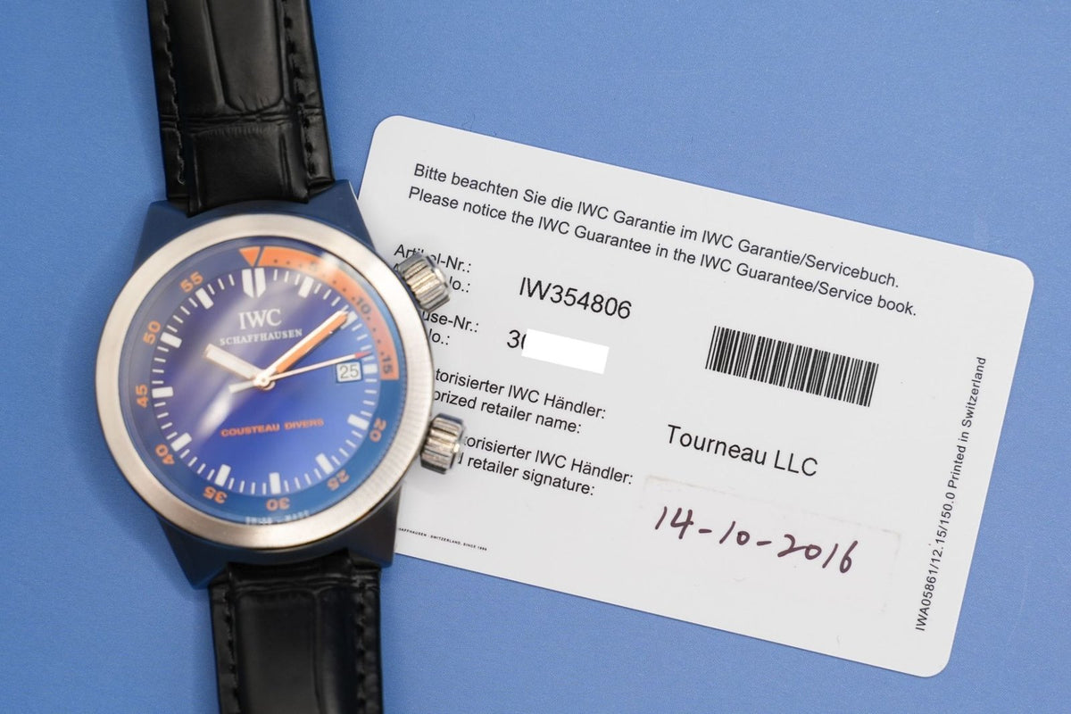 IWC Aquatimer Cousteau Divers Ansicht 2