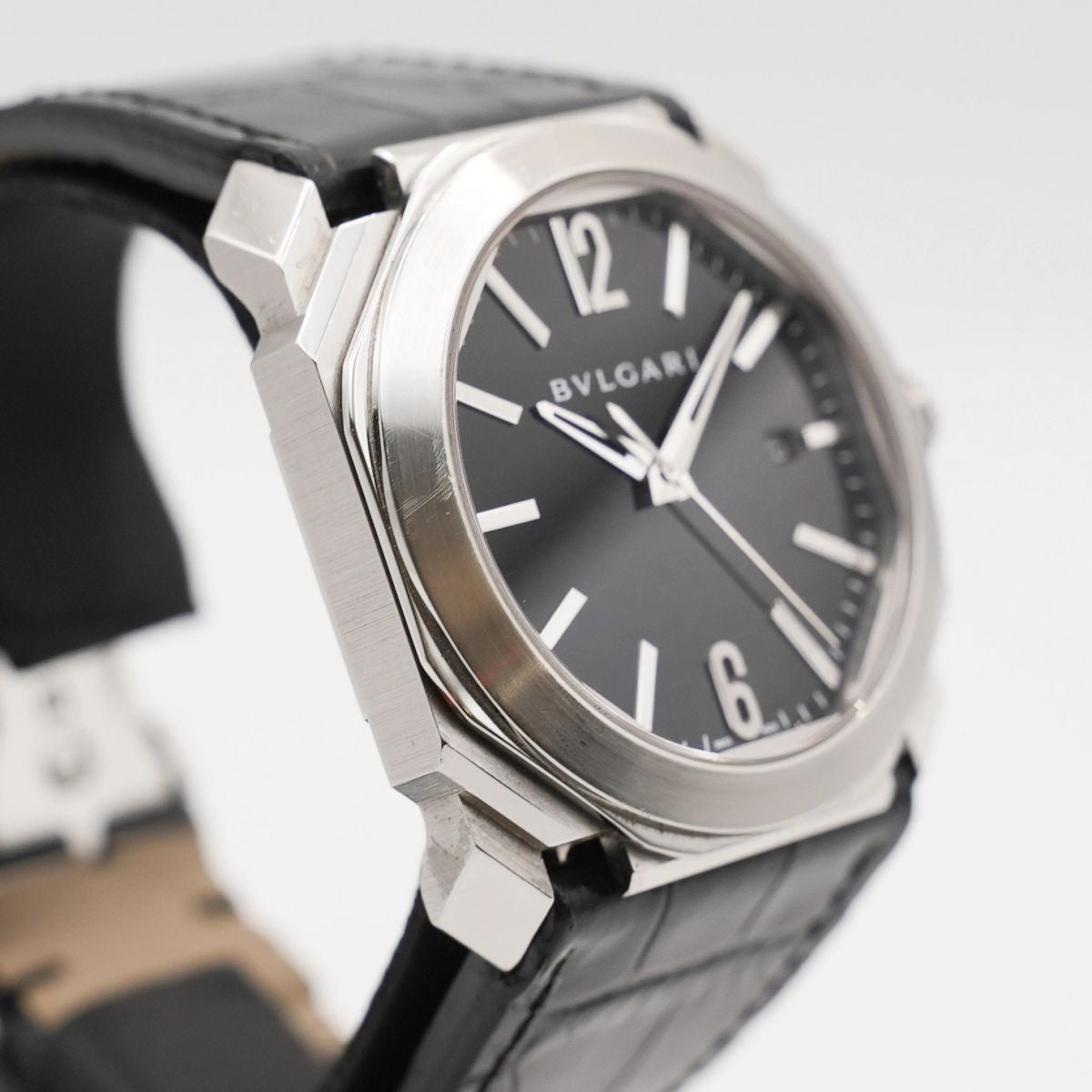 Bvlgari Octo Solotempo Automatik 41mm Zifferblatt Schwarz