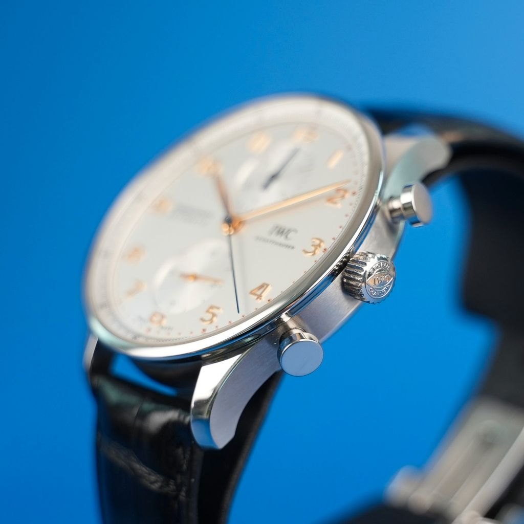 IWC Portugieser Chronograph Zifferblatt Ansicht 2