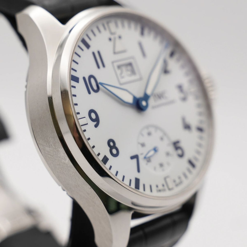 IWC Big Pilot Big Date 150 Years Zifferblatt weiß