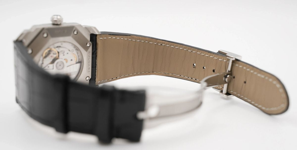 Bvlgari Octo Solotempo Automatik 41mm Zifferblatt Schwarz