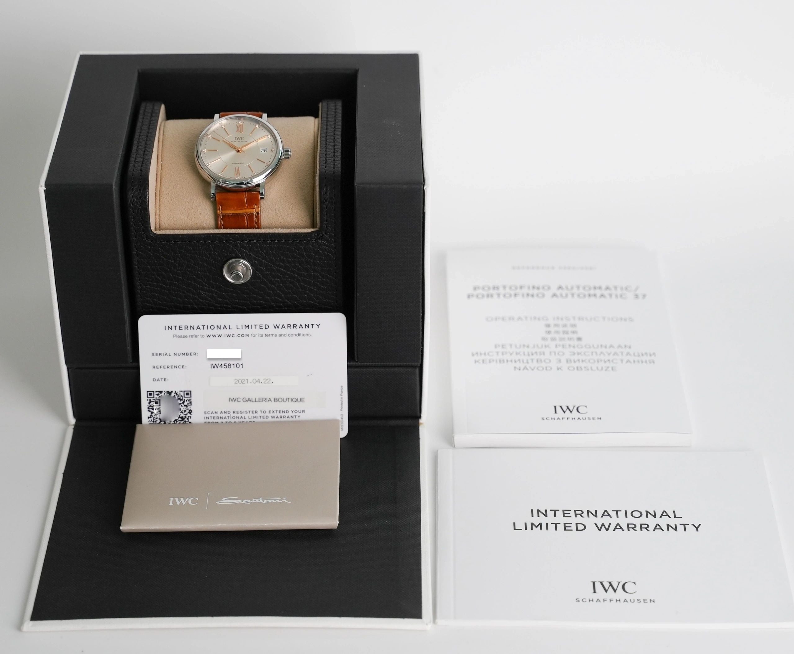 IWC Portofino 37 Automatic Diamond Dial
