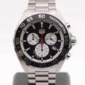 TAG Heuer Formula 1 Chronograph, schwarzes Zifferblatt, Referenz CAZ101E — Frontansicht