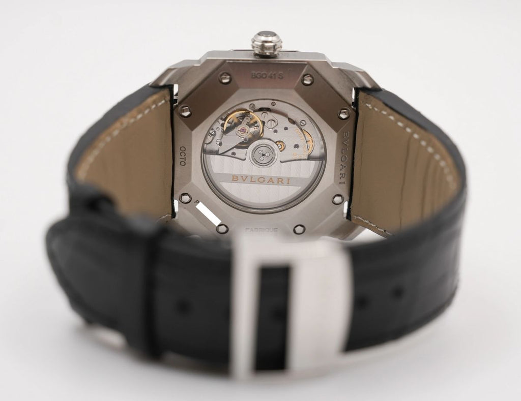 Bvlgari Octo Solotempo Automatik 41mm Zifferblatt Schwarz