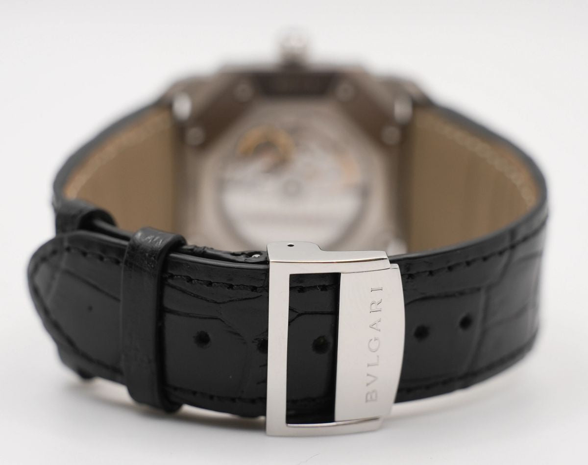 Bvlgari Octo Solotempo Automatik 41mm Zifferblatt Schwarz