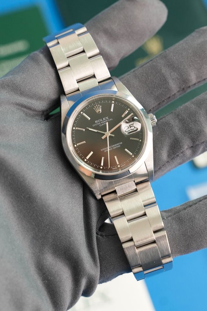 Rolex Oyster Perpetual Date 34 — Zifferblatt im Detail