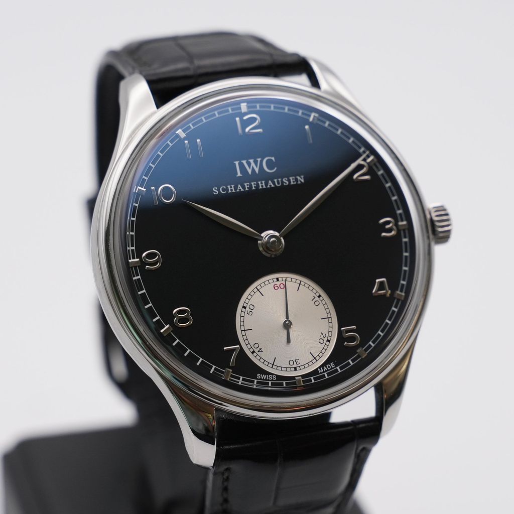 IWC Portugieser Handaufzug IW545404 schwarzes Zifferblatt